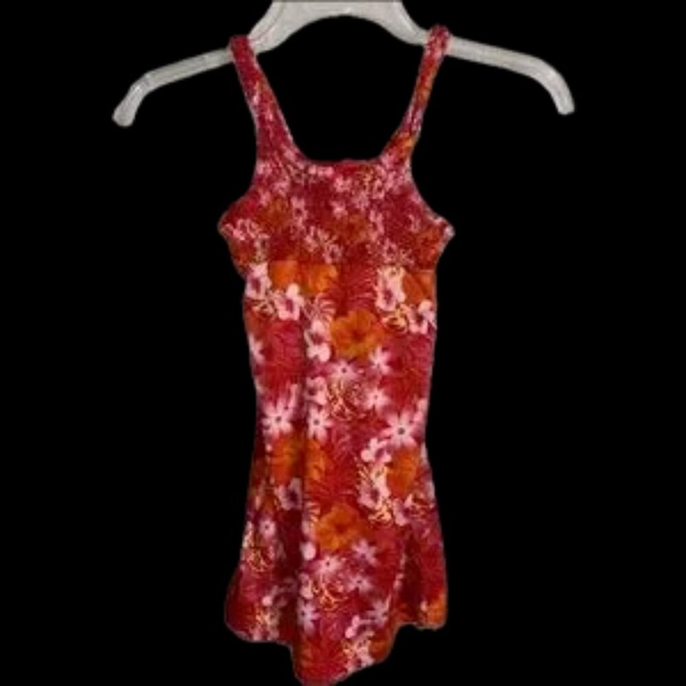 Gorgeous red dress with floral top half knee length 6y girls rare !! - Picture 4 of 11